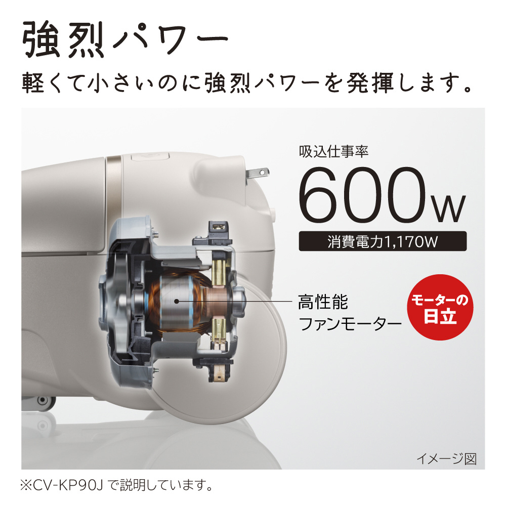 紙パック式掃除機 ホワイト CV-KV70J-W 紙パック式｜の通販は