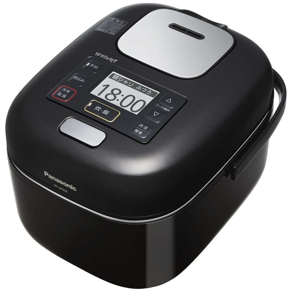 ☆未使用☆保証書付☆パナソニック 炊飯器 SR-JW058 展示品☆ 未使用品 炊飯器 SR-JW058 シャインブラック ［3合 /圧力IH］ 〔箱破損
