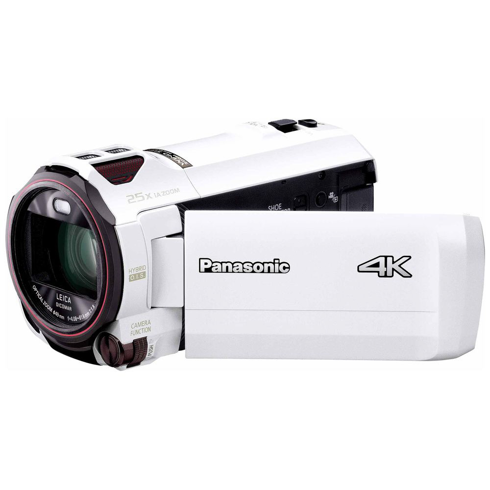SD対応 64GBメモリー内蔵4Kビデオカメラ ホワイト HC-VX990M ［4K対応