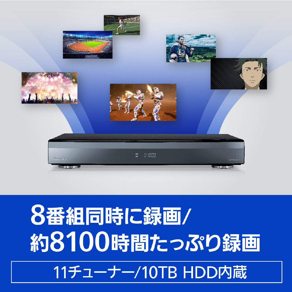 ブルーレイレコーダー DIGA(ディーガ) DMR-4X1000 ［10TB /全自動録画対応 /BS・CS  4Kチューナー内蔵］｜の通販はソフマップ[sofmap]