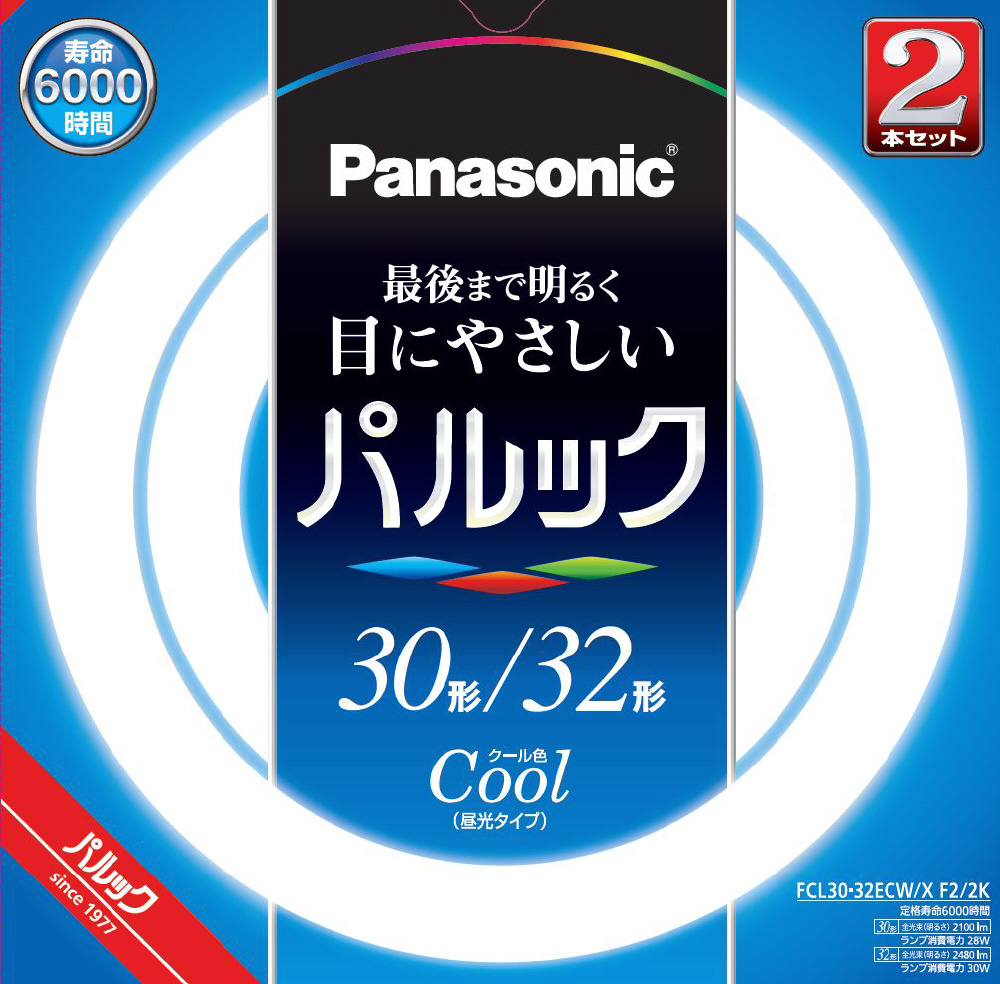 新品 ３本セット パナソニック 丸形蛍光灯 パルックプレミア FCL30W - 照明