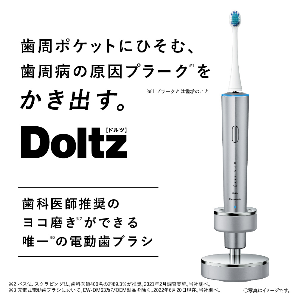 电动牙刷Doltz(Doltz)银EW-DT72-S[振动式/AC100V-240V]|no邮购是Sofmap