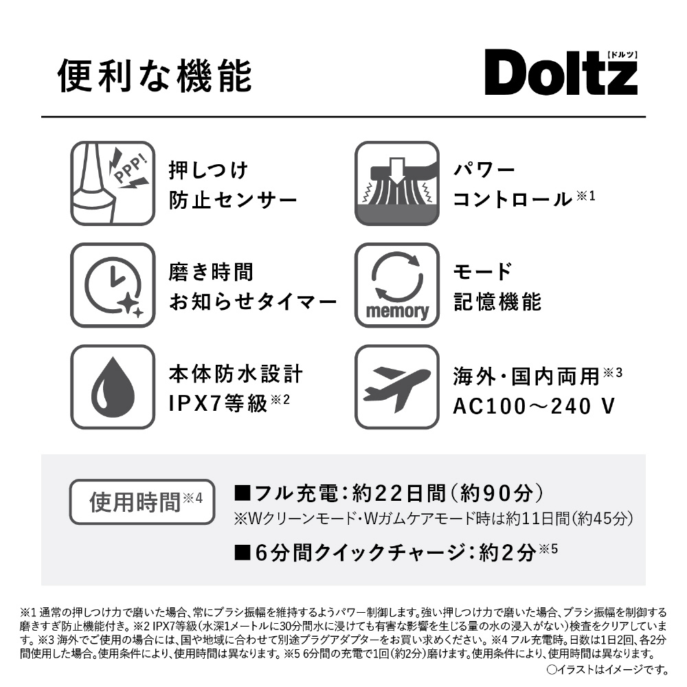 展示品〕 電動歯ブラシ Doltz（ドルツ） ピンク EW-DP56-P ［振動式