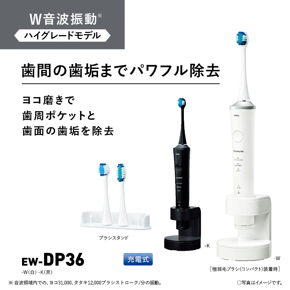 電動歯ブラシ Doltz（ドルツ） 白 EW-DP36-W ［振動式 /AC100V-240V