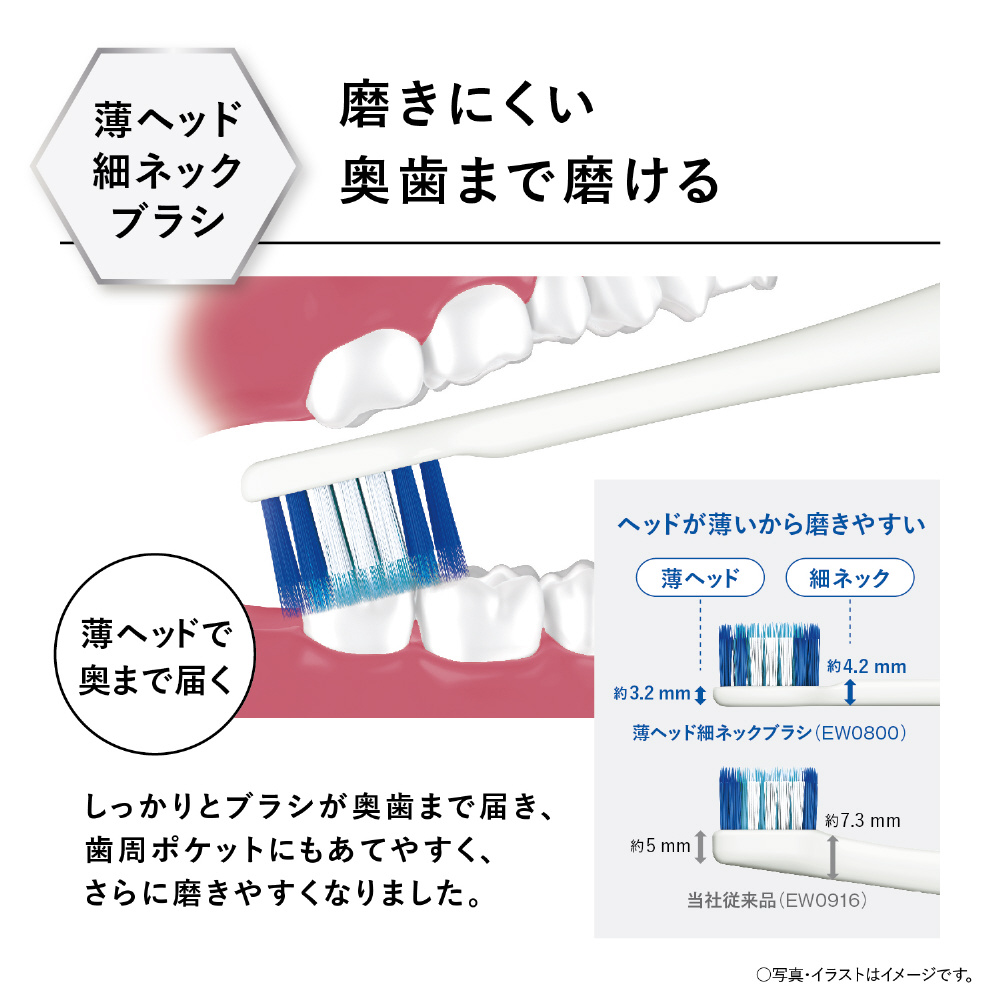 電動歯ブラシ Doltz（ドルツ） 白 EW-DP36-W ［振動式 /AC100V-240V