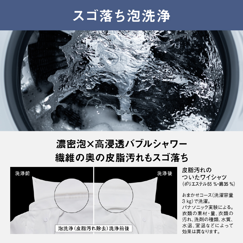 ドラム式洗濯乾燥機 LXシリーズ マットホワイト NA-LX125CL-W ［洗濯