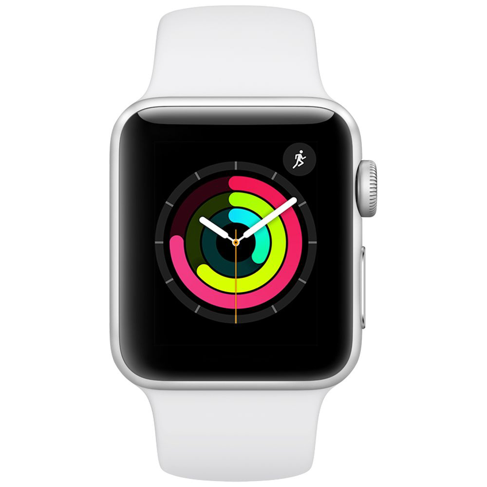 Apple Watch Series 3（GPSモデル）- 38mmシルバーアルミニウムケースとホワイトスポーツバンド  MTEY2J/A｜のはソフマップ[sofmap]