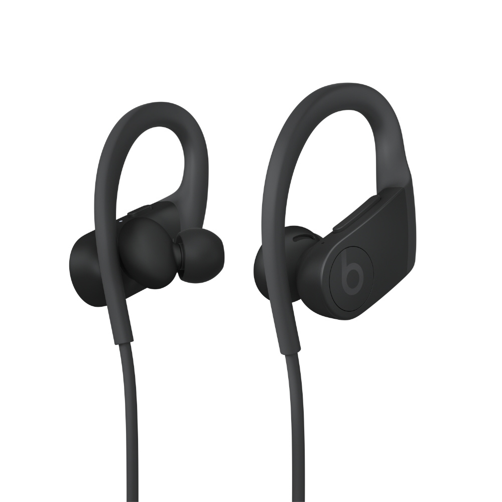 ブルートゥースイヤホン 耳かけ型 Powerbeats ブラック MWNV2PA/A ［リモコン・マイク対応 /ワイヤレス(左右コード)  /Bluetooth］