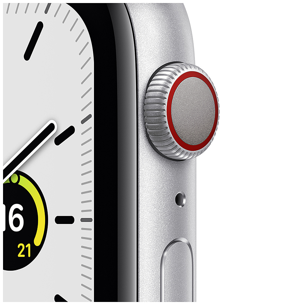 Apple Watch SE（GPS + Cellularモデル）- 44mmシルバーアルミニウムケースとディープネイビースポーツループ  シルバーアルミニウム MYEW2J/A