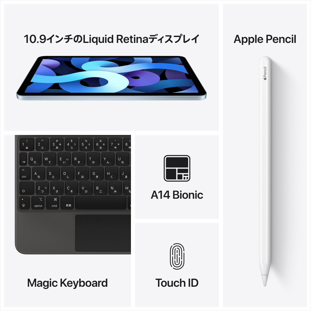 買取】iPad Air 第4世代 64GB スカイブルー MYH02J／A 国内版SIMフリー