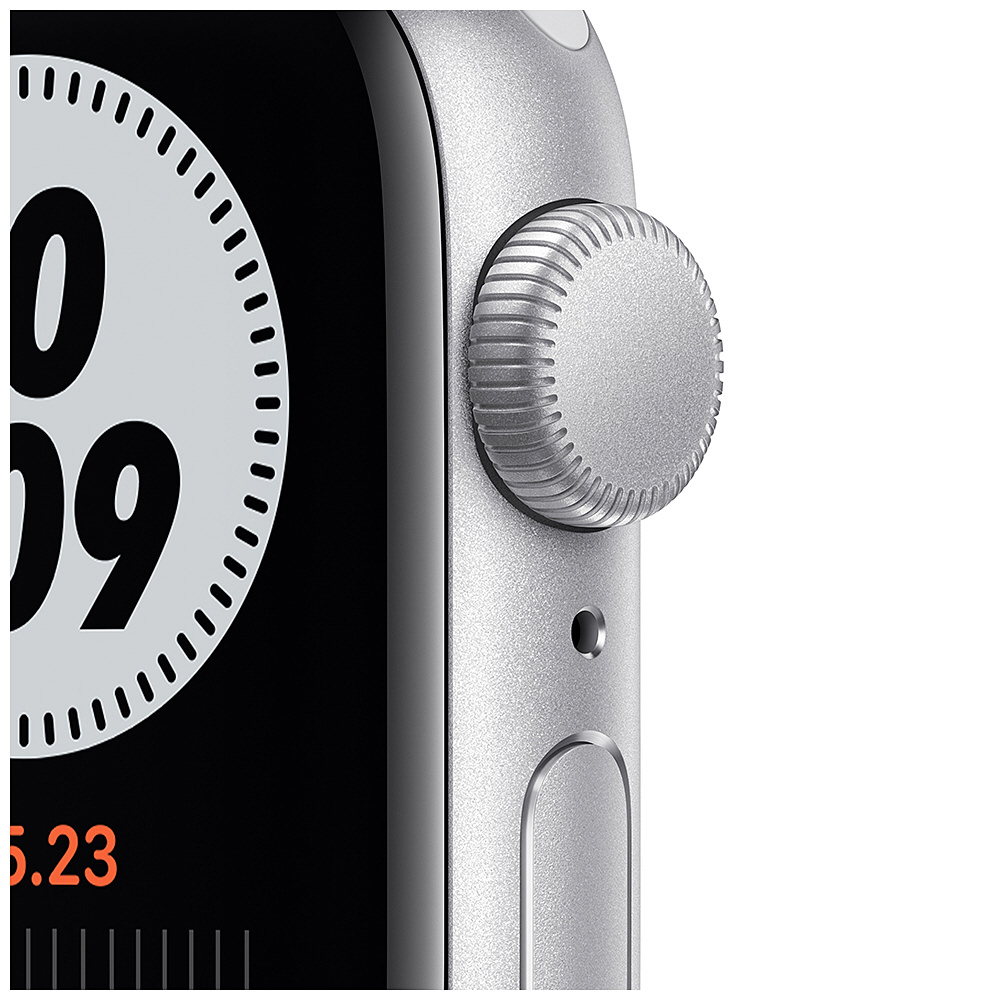 Apple Watch Nike SE（GPSモデル）- 40mmシルバーアルミニウムケースとピュアプラチナム/ブラックNikeスポーツバンド -  レギュラー シルバーアルミニウム MYYD2J/A