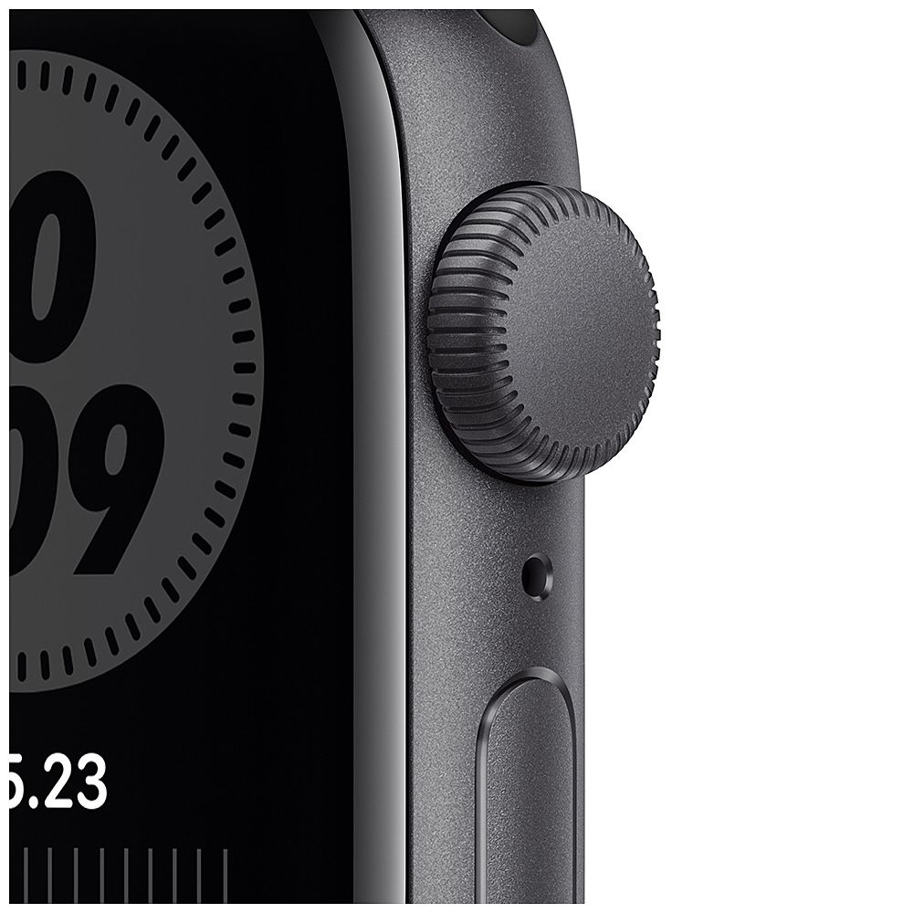 Apple Watch Nike SE�ｼ�GPS繝｢繝�繝ｫ�ｼ臥ｬｬ1荳紋ｻ｣- 40mm繧ｹ繝壹�ｼ繧ｹ繧ｰ繝ｬ繧､繧｢繝ｫ繝溘ル繧ｦ繝�繧ｱ繝ｼ繧ｹ縺ｨ繧｢繝ｳ繧ｹ繝ｩ繧ｵ繧､繝�/繝悶Λ繝�繧ｯNike繧ｹ繝昴�ｼ繝�繝舌Φ繝�  繝ｬ繧ｮ繝･繝ｩ繝ｼ MYYF2J/A�ｽ懊�ｮ騾夊ｲｩ縺ｯ繧ｽ繝輔�槭ャ繝夕sofmap]