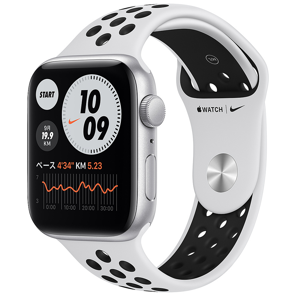 Apple Watch Nike SE（GPSモデル）第1世代- 44mmシルバーアルミニウム 