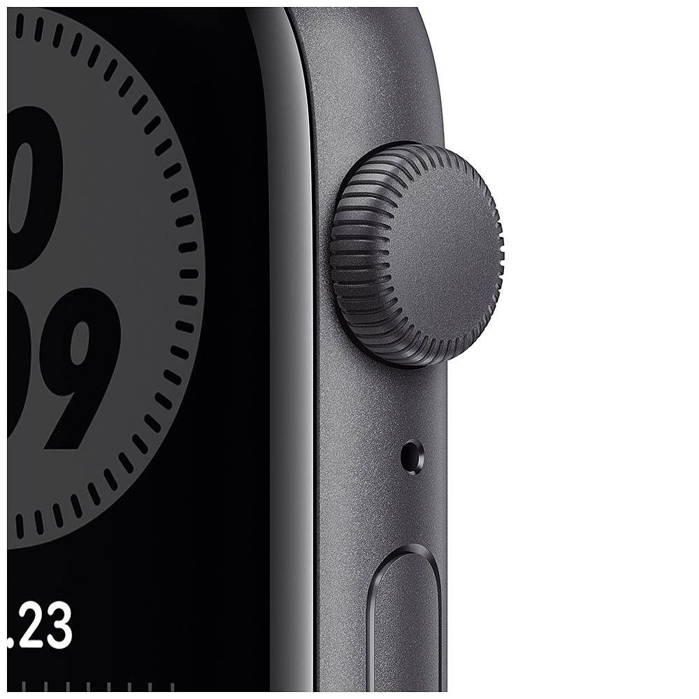 Apple Watch Nike SE（GPSモデル）第1世代-  44mmスペースグレイアルミニウムケースとアンスラサイト/ブラックNikeスポーツバンド - レギュラー スペースグレイアルミニウム MYYK2J/A