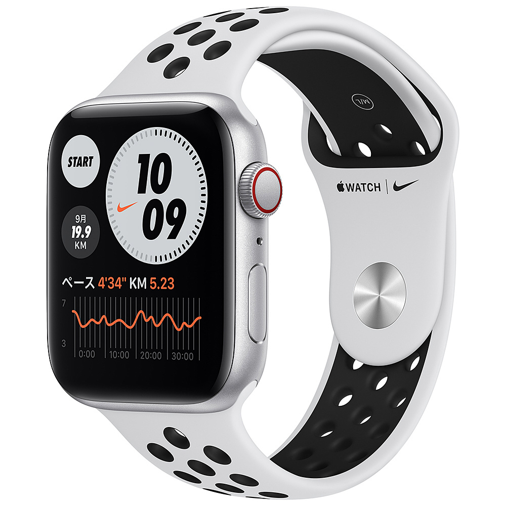 Apple Watch Nike SE（GPS + Cellularモデル）- 44mmシルバー