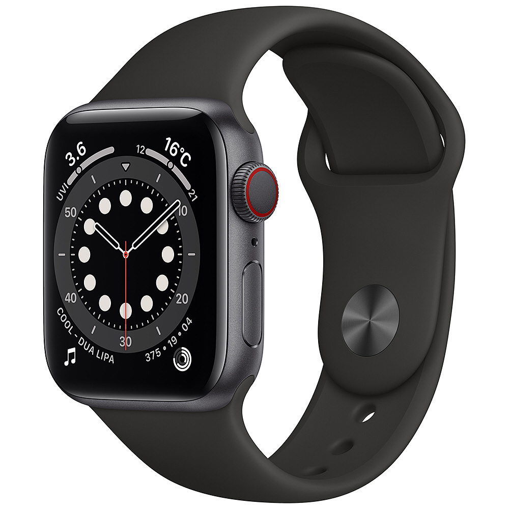 Apple Watch Series 6（GPS + Cellularモデル）- 40mmスペースグレイ 