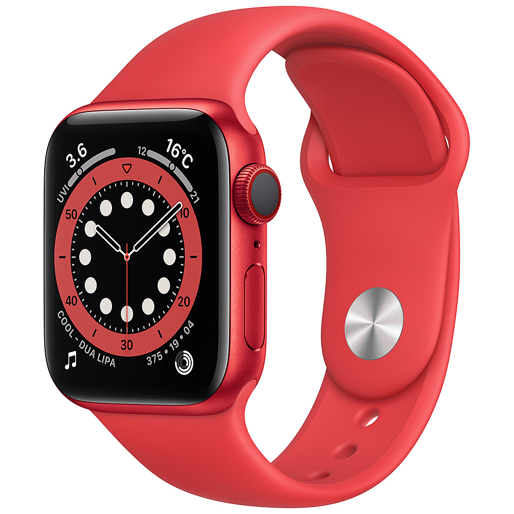 Apple Watch 6 GPS 44mm RED スポーツループベルト