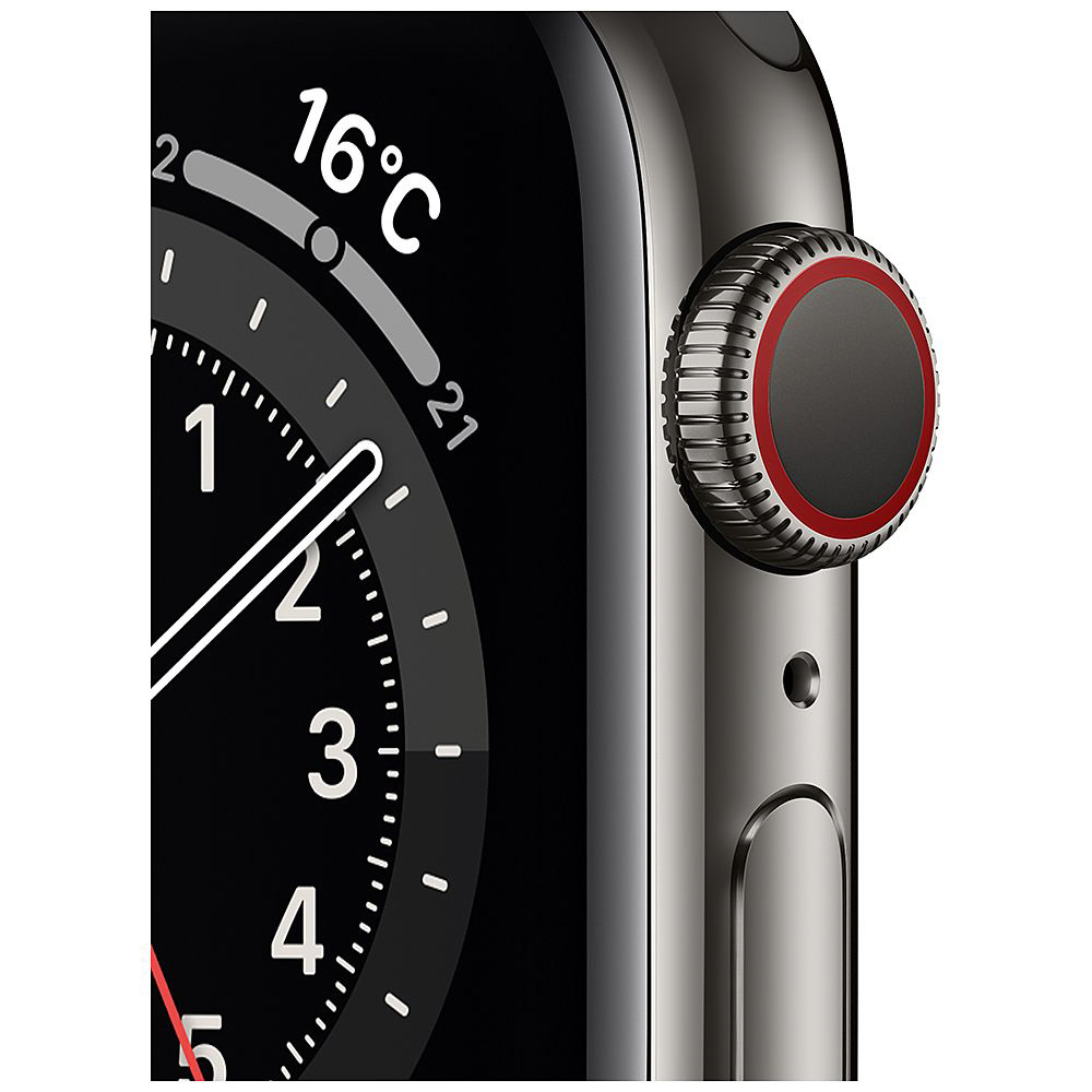Apple Watch Series 6（GPS Cellularモデル）- 40mmグラファイトステンレススチールケースとブラックスポーツバンド  レギュラー｜の通販はソフマップ[sofmap]