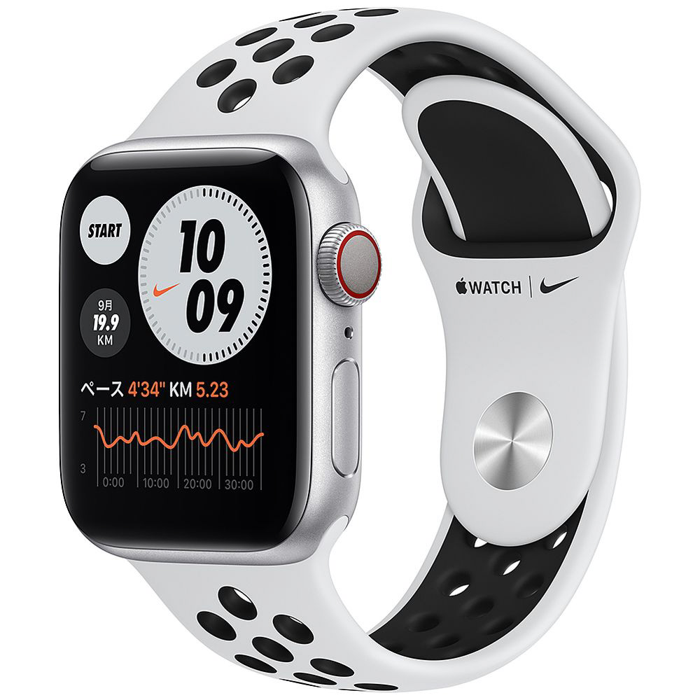 Apple Watch Nike Series 6（GPS + Cellularモデル）- 40mmシルバー ...