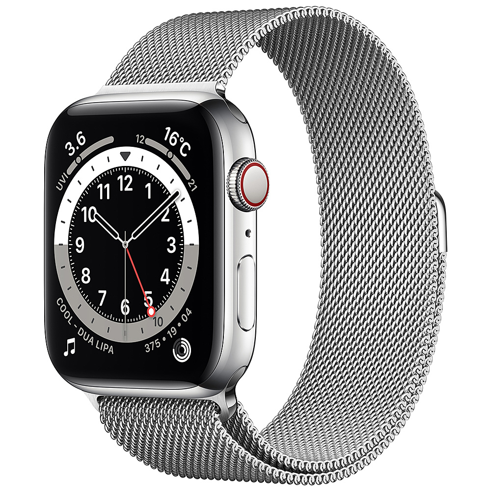 Apple Watch Series 6（GPS + Cellularモデル）- 44mmシルバー