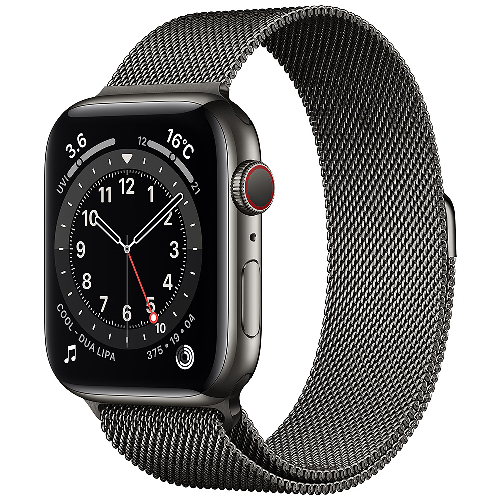 Apple Watch 3840 ミラネーゼループ バンド ブラック R25-m - 金属ベルト