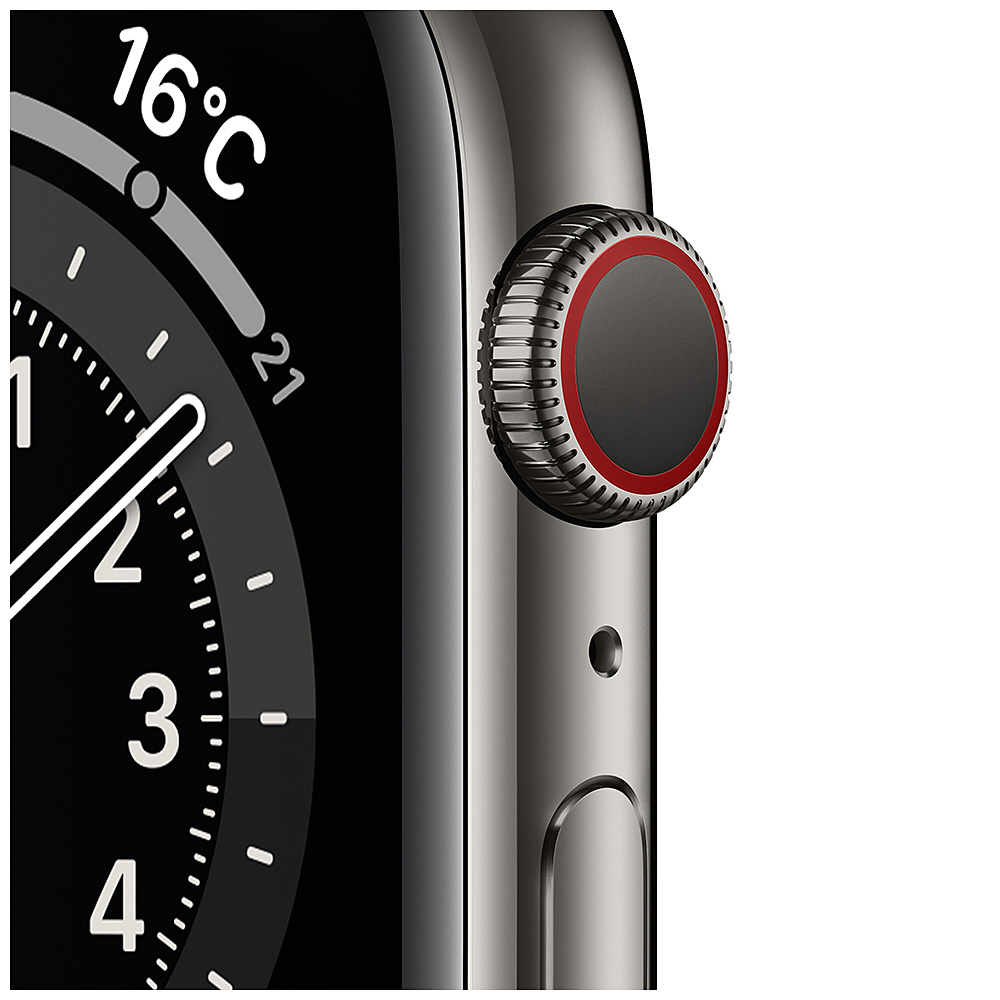 Apple Watch 6 ステンレス セルラー グラファイトカラー 44mm | nate ...