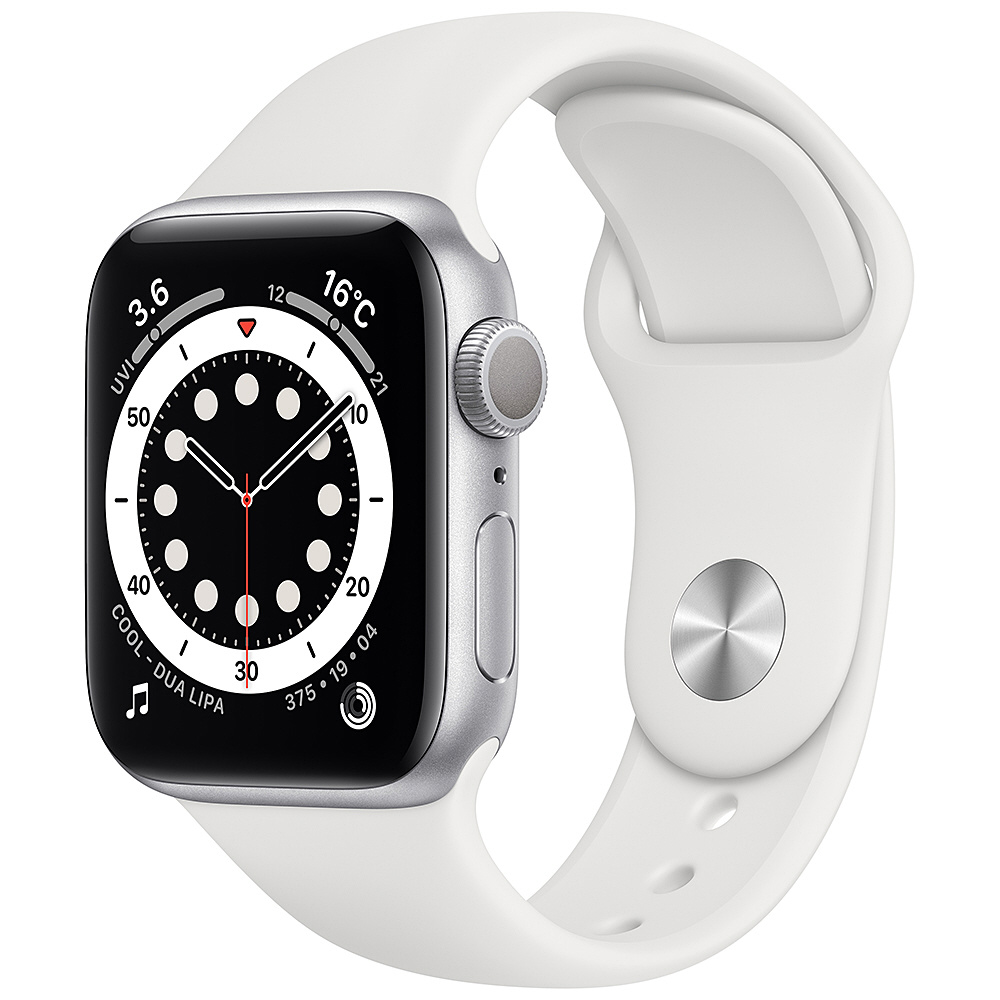 Apple Watch Series 6（GPSモデル）- 40mmシルバーアルミニウムケースとホワイトスポーツバンド レギュラー  シルバーアルミニウム MG283J/A｜の通販はソフマップ[sofmap]