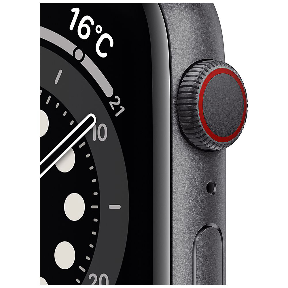 Apple Watch Series 6（GPS Cellularモデル）- 44mmスペースグレイアルミニウムケースとブラックスポーツバンド  レギュラー｜の通販はソフマップ[sofmap]
