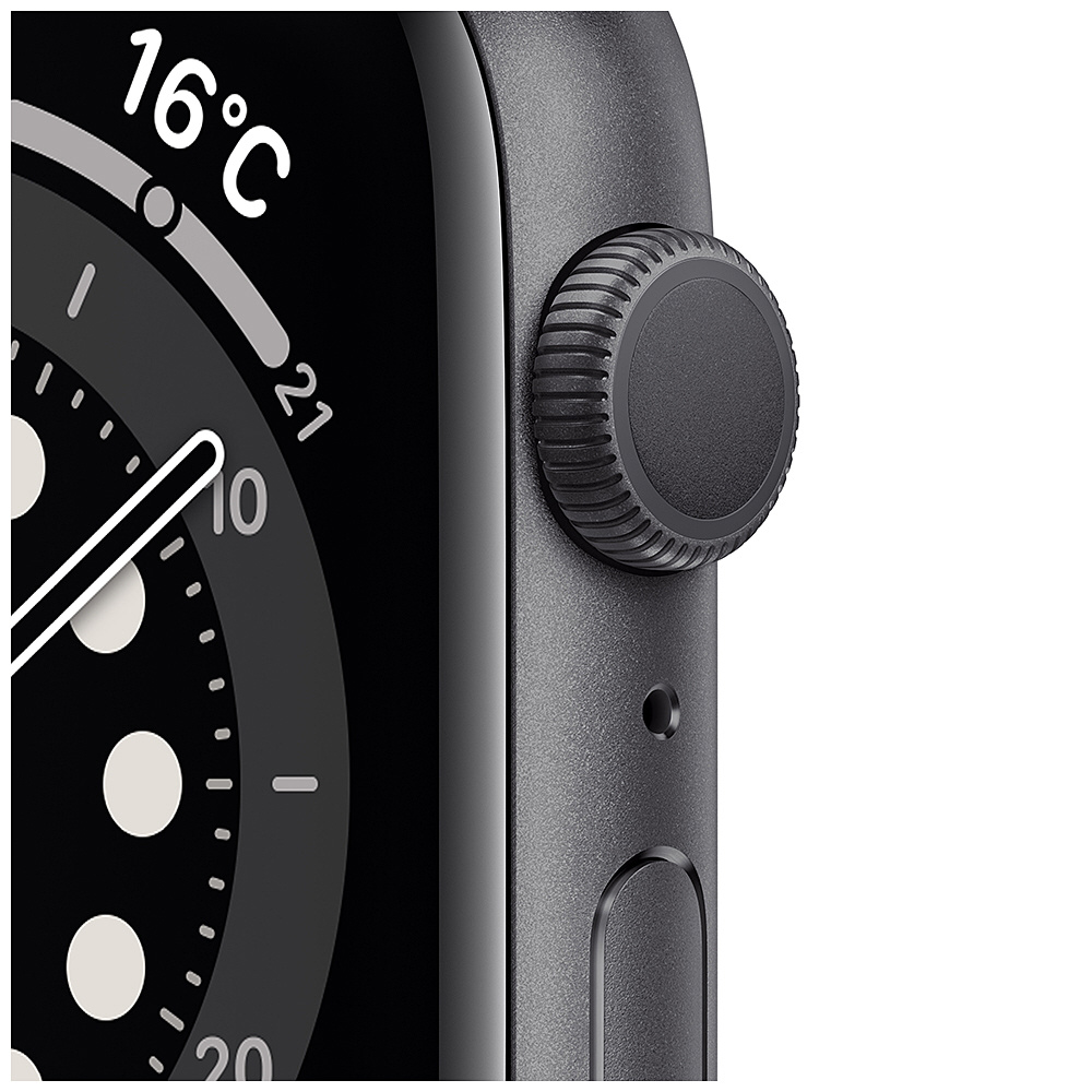 Apple Watch Series 6�ｼ�GPS繝｢繝�繝ｫ�ｼ�- 44mm繧ｹ繝壹�ｼ繧ｹ繧ｰ繝ｬ繧､繧｢繝ｫ繝溘ル繧ｦ繝�繧ｱ繝ｼ繧ｹ縺ｨ繝悶Λ繝�繧ｯ繧ｹ繝昴�ｼ繝�繝舌Φ繝� 繝ｬ繧ｮ繝･繝ｩ繝ｼ  M00H3J/A�ｽ懊�ｮ騾夊ｲｩ縺ｯ繧ｽ繝輔�槭ャ繝夕sofmap]