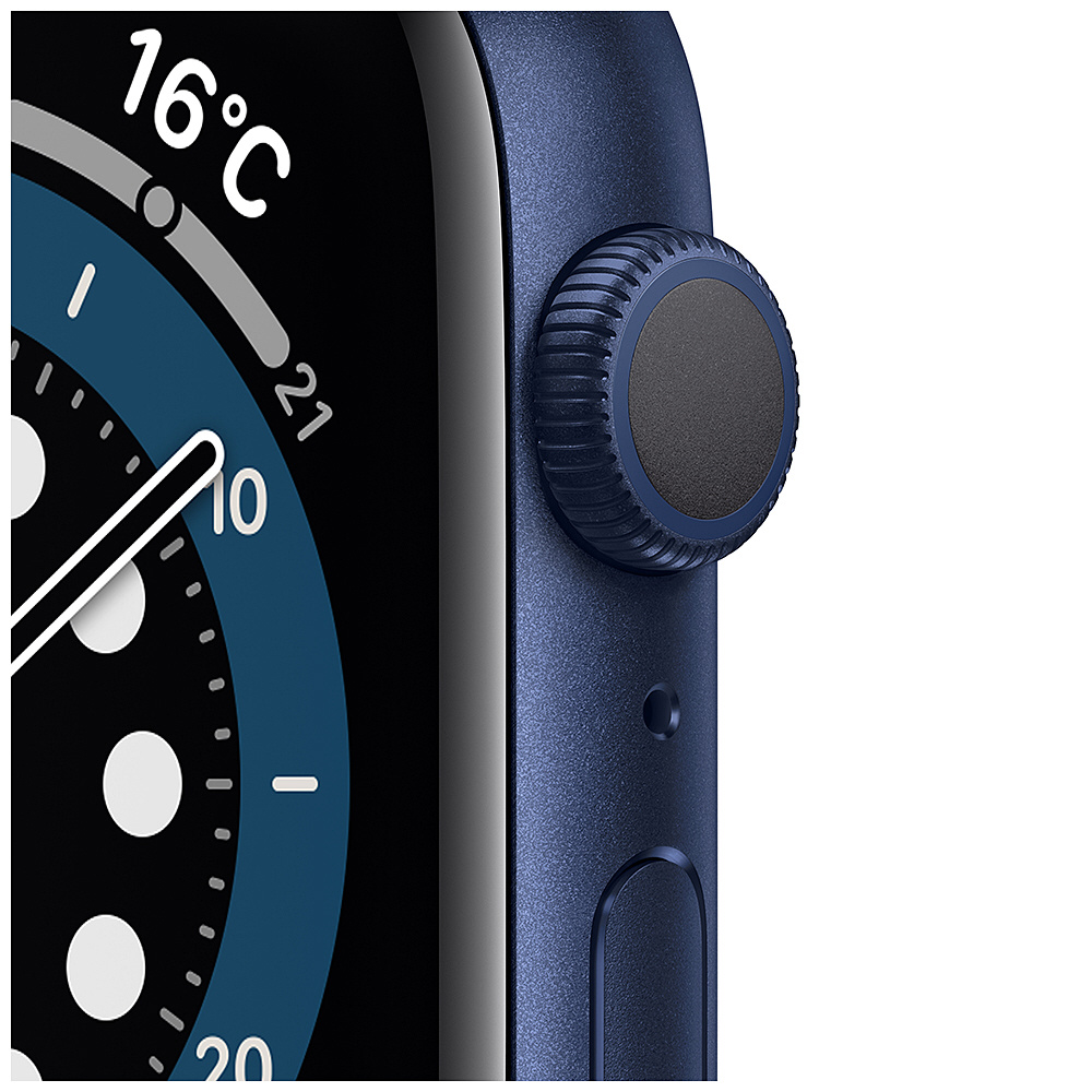 Apple Watch Series 6（GPSモデル）- 44mmブルーアルミニウムケースと
