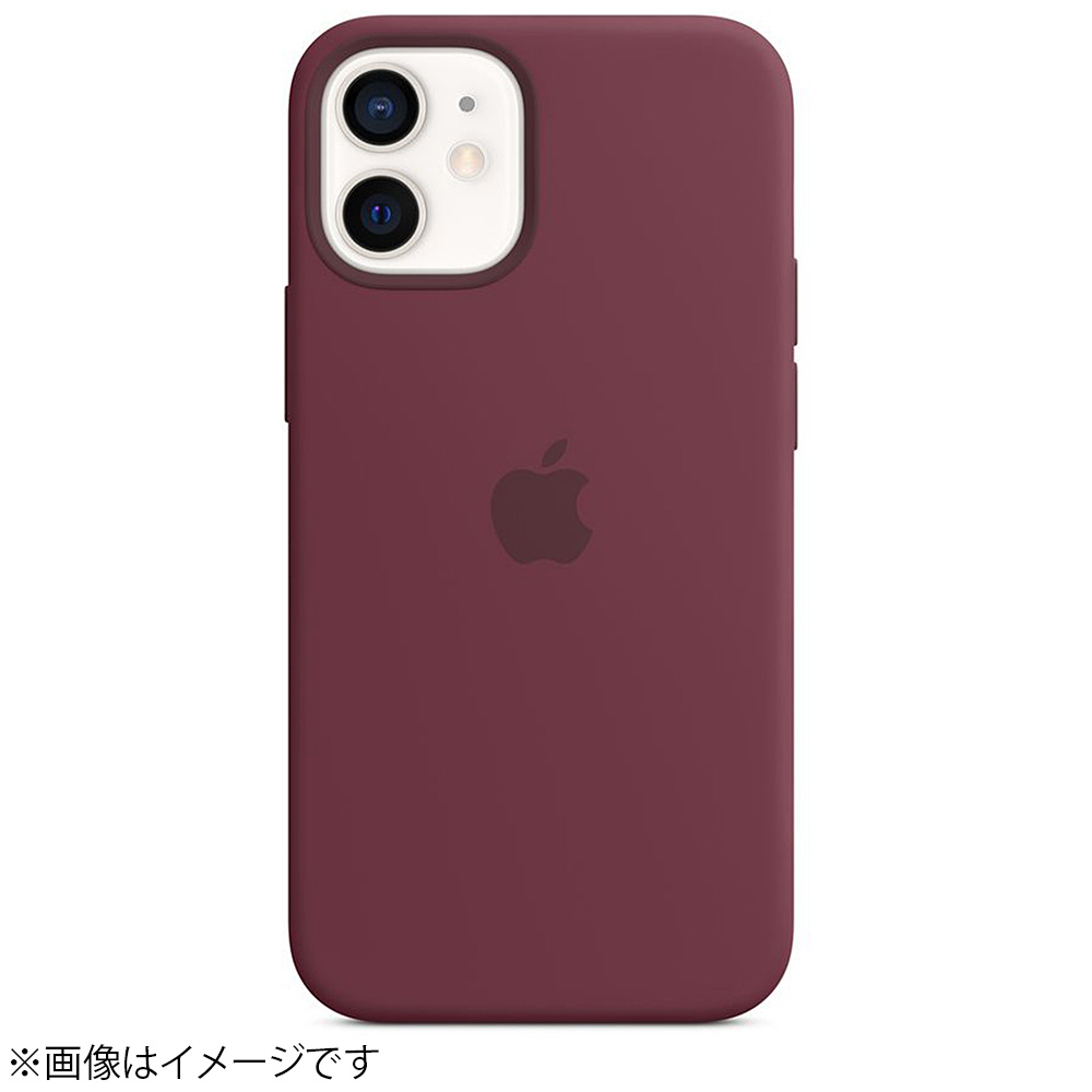 箱なし Apple iPhone12 mini シリコンケース パープル - iPhone用ケース