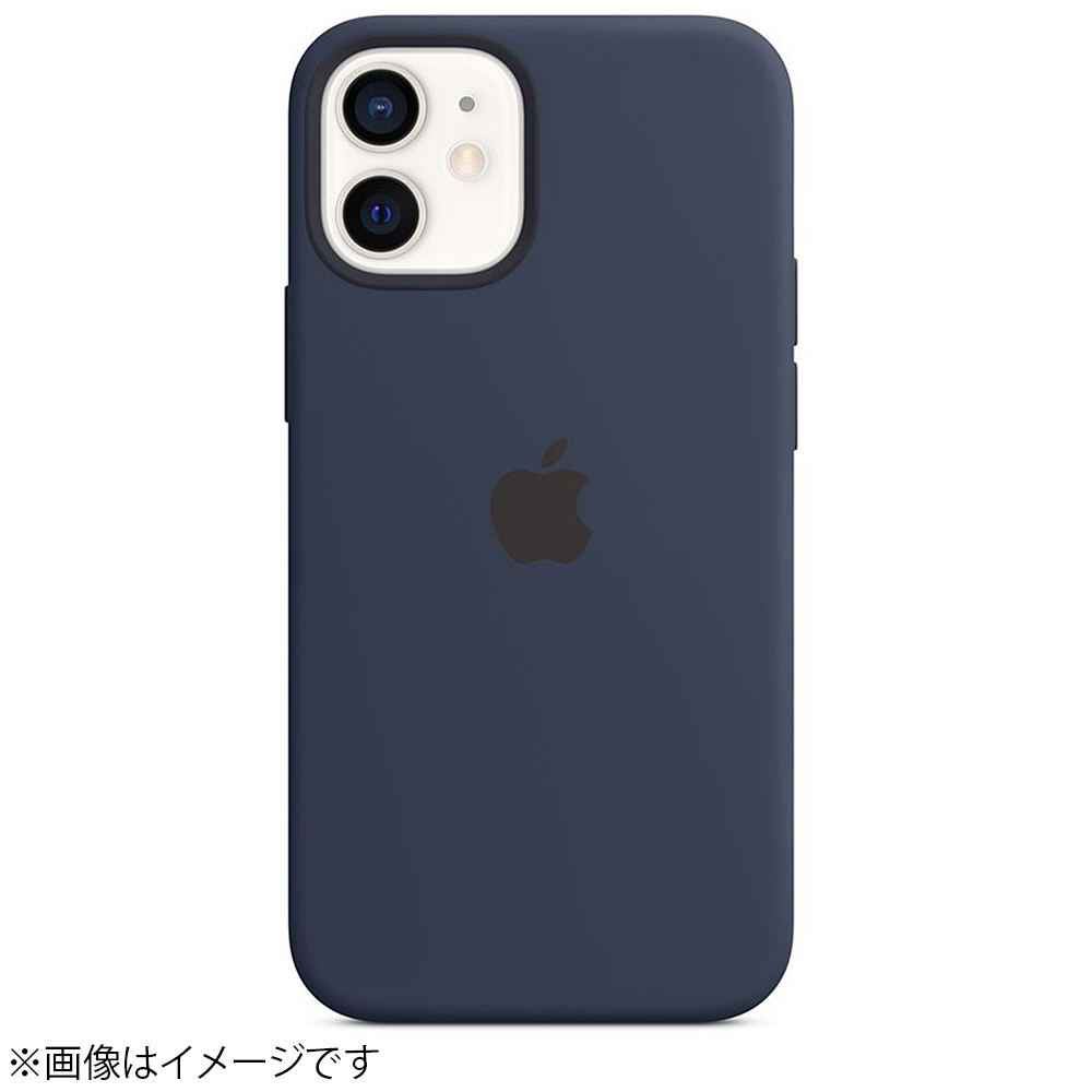 【純正】MagSafe対応iPhone 12 miniシリコーンケース - ディープネイビー MHKU3FE/A
