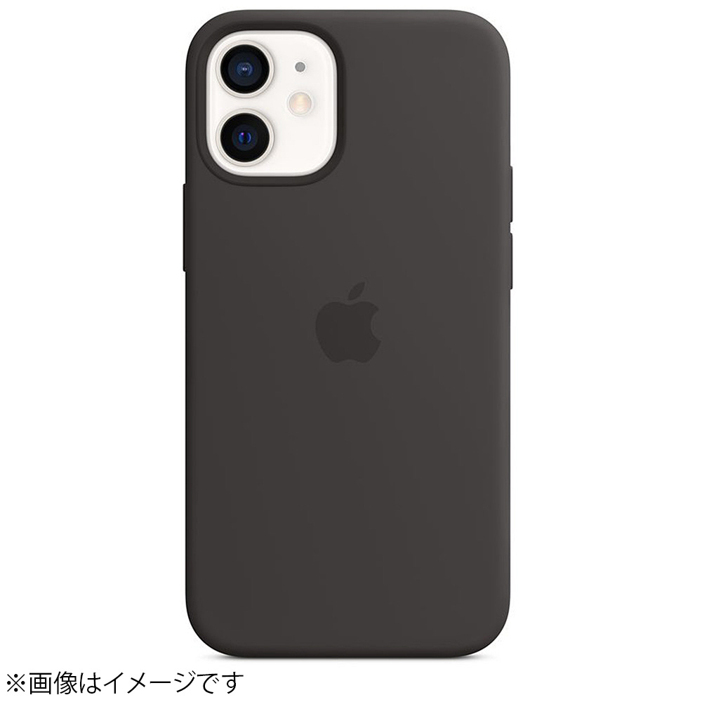 純正】MagSafe対応iPhone 12 miniシリコーンケース - ブラック