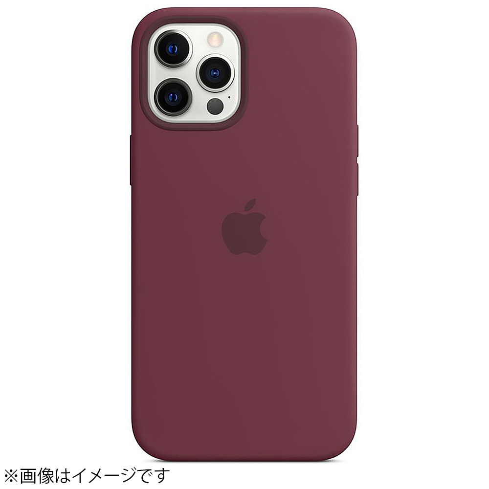 純正】MagSafe対応iPhone 12 Pro Maxシリコーンケース - プラム