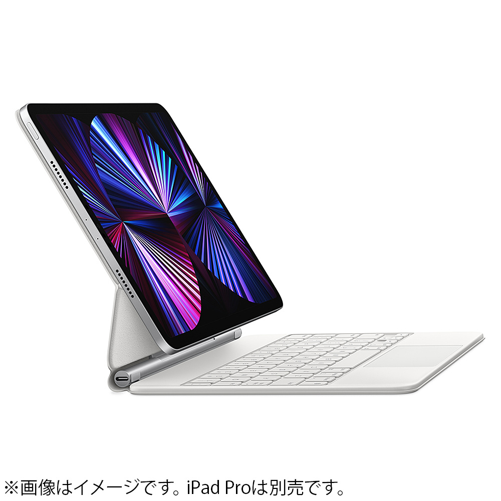 11インチ iPad Pro（第3・2・1世代）、10.9インチ iPad Air（第5・4世代）用 Magic Keyboard - 日本語  ホワイト MJQJ3J/A 【sof001】