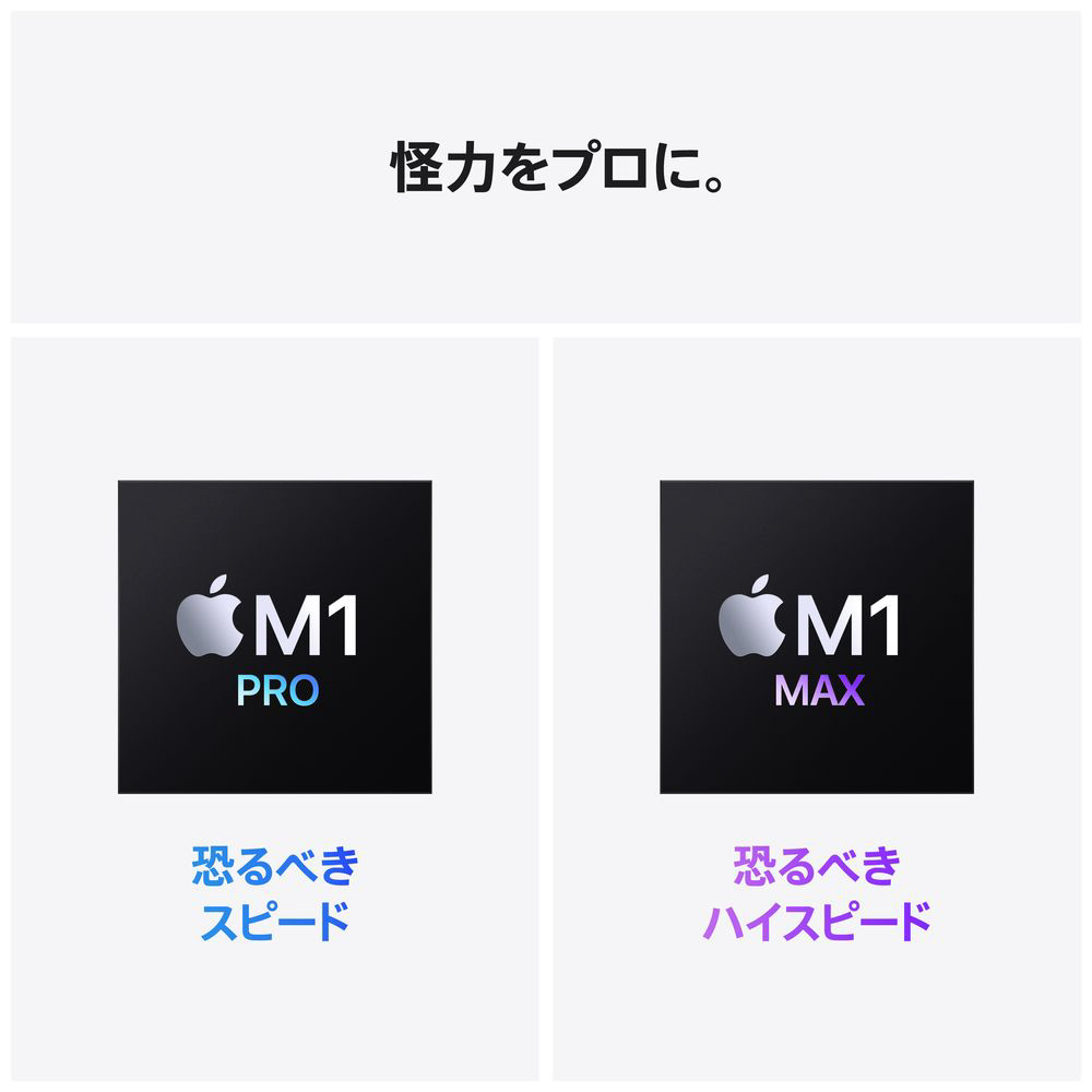 MacBook Pro 14インチ Apple M1 Proチップ搭載モデル[2021年モデル/SSD 1TB/メモリ  16GB/10コアCPUと16コアGPU ]スペースグレイ MKGQ3J/A MacBook Pro スペースグレイ MKGQ3J/A
