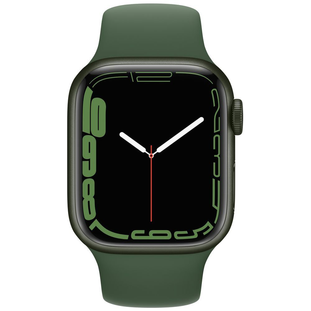 Apple Watch Series 7（GPS+Cellularモデル） 41mm グリーンアルミニウムケースとクローバースポーツバンド[レギュラー]  MKHT3J/A｜の通販はソフマップ[sofmap]