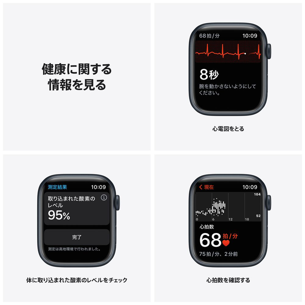 Apple Watch Series 7（GPS+Cellularモデル）- 45mmミッドナイト