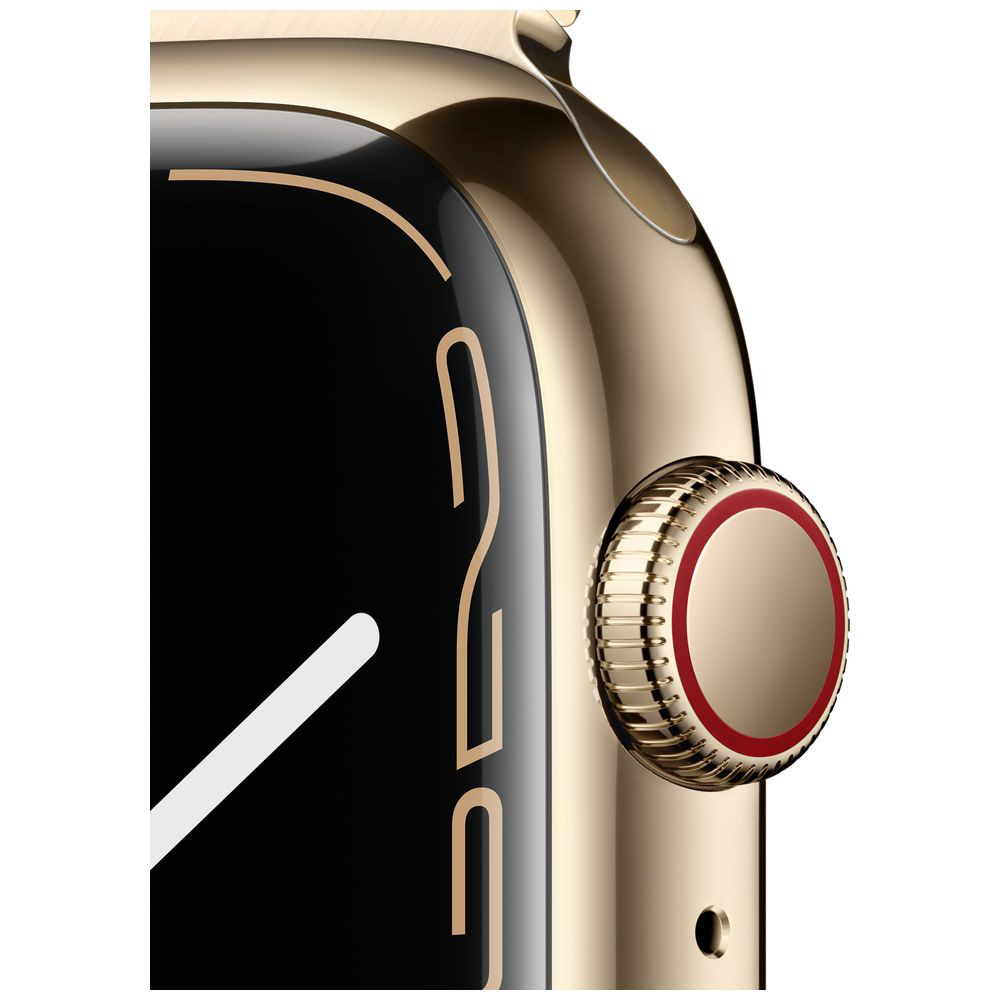 Apple Watch Series 7（GPS+Cellularモデル）- 45mmゴールドステンレススチールケースとゴールドミラネーゼループ  ゴールドステンレススチール MKJY3J/A｜のはソフマップ[sofmap]