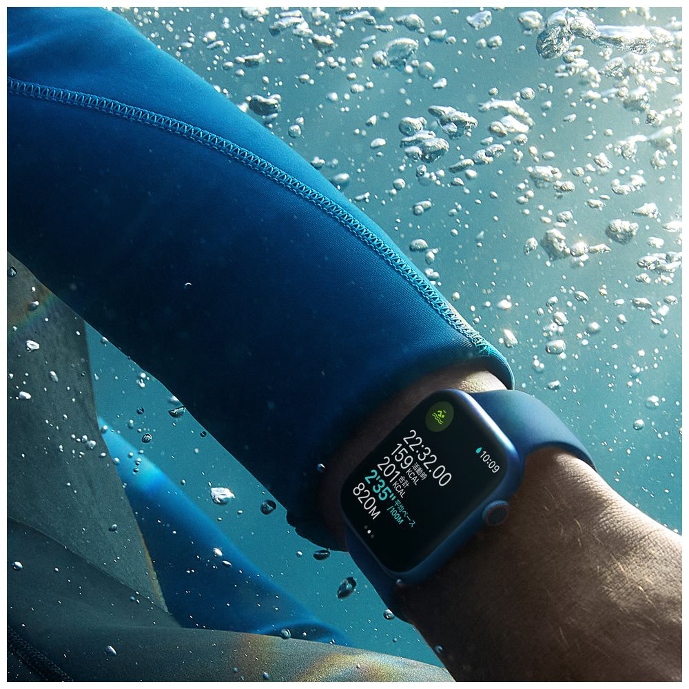 Apple Watch Nike Series 7（GPS+Cellularモデル）-  45mmミッドナイトアルミニウムケースとアンスラサイト/ブラックNikeスポーツバンド - レギュラー ミッドナイトアルミニウム MKL53J/A