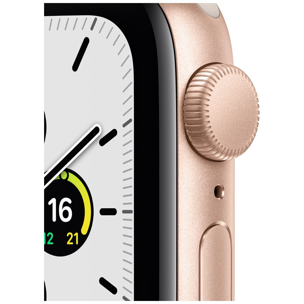 Apple Watch SE（GPSモデル）第1世代 40mmゴールドアルミニウムケースとスターライトスポーツバンド ゴールドアルミニウム  MKQ03J/A 【磁気充電-USB-Cケーブル同梱モデル】