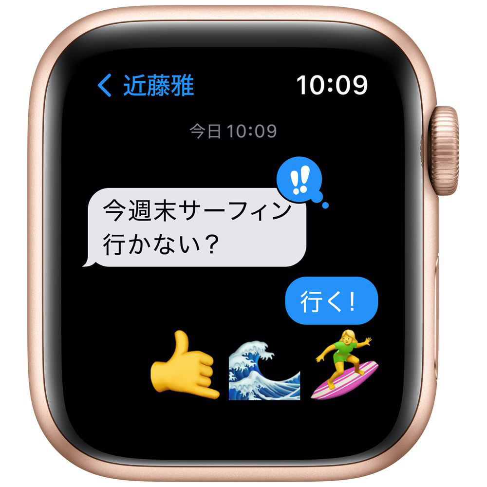 Apple Watch SE(GPS型号)第1代40mm黄金铝情况和星光运动带黄金铝MKQ03J