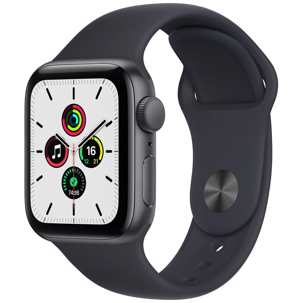 Apple Watch SE（GPSモデル）第1世代 40mmスペースグレイアルミニウムケースとミッドナイトスポーツバンド スペースグレイアルミニウム  MKQ13J/A｜の通販はソフマップ[sofmap]