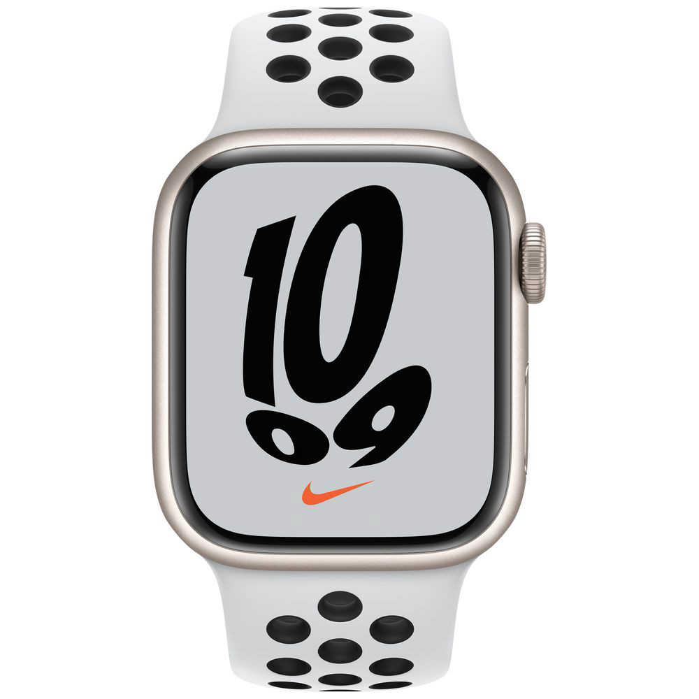 その他 その他 Apple Watch Nike Series 7（GPSモデル）-  41mmスターライトアルミニウムケースとピュアプラチナム/ブラックNikeスポーツバンド - レギュラー スターライトアルミニウム MKN33J/A