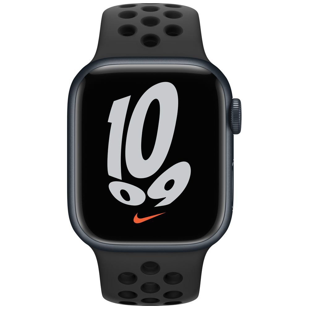 Apple Watch Nike Series 7（GPSモデル）- 41mmミッドナイトアルミニウムケースとアンスラサイト/ブラックNikeスポーツバンド  - レギュラー ミッドナイトアルミニウム MKN43J/A｜の通販はソフマップ[sofmap]