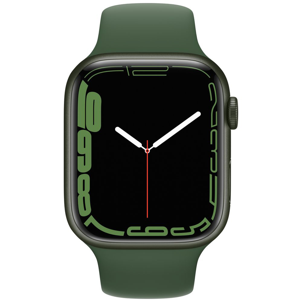 Apple Watch Series 7（GPSモデル）- 45mmグリーンアルミニウムケースとクローバースポーツバンド - レギュラー  グリーンアルミニウム MKN73J/A