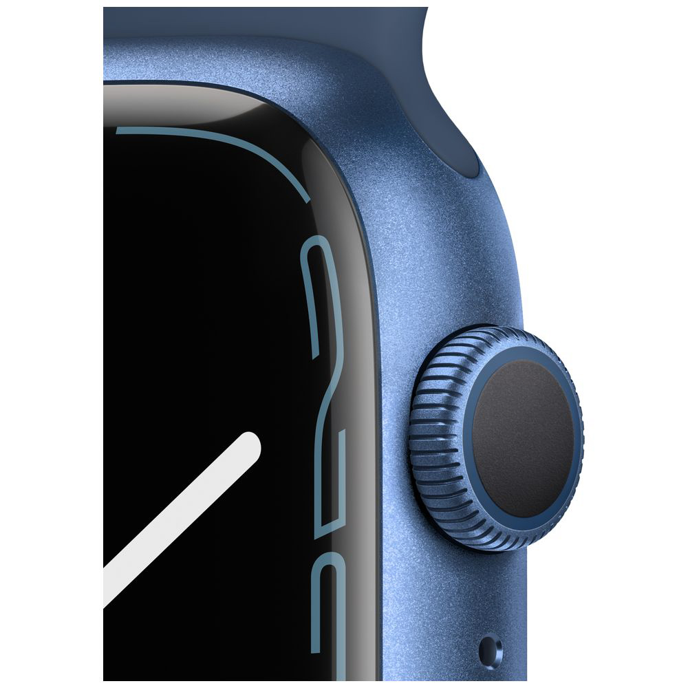 Apple Watch Series 7（GPSモデル）- 45mmブルーアルミニウムケースとアビスブルースポーツバンド - レギュラー  ブルーアルミニウム MKN83J/A