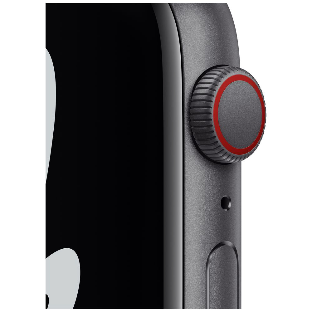 Apple Watch Nike SE（GPS+Cellularモデル）第1世代  44mmスペースグレイアルミニウムケースとアンスラサイト/ブラックNikeスポーツバンド スペースグレイアルミニウム MKT73J/A  【磁気充電-USB-Cケーブル同梱モデル】