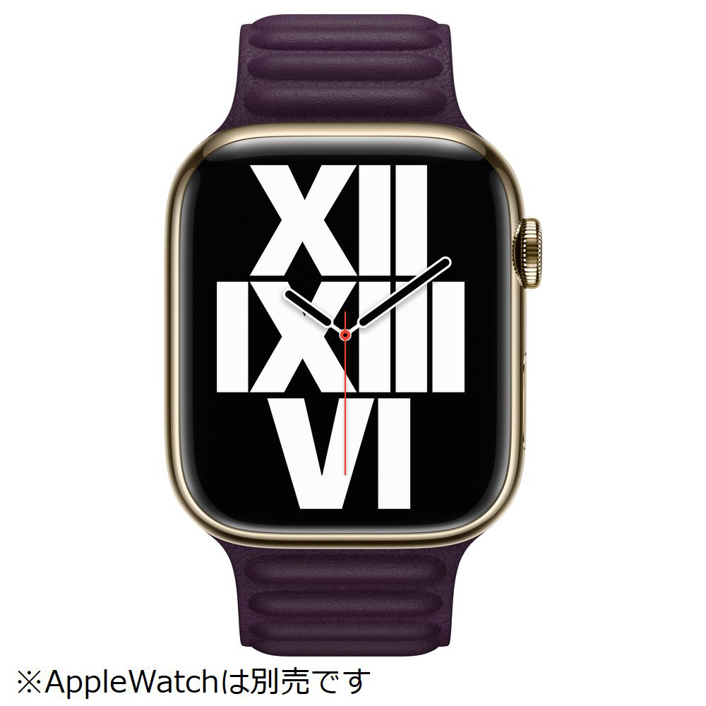 極美品 純正Apple Watch 45mm用グラファイトミラネーゼループ - 金属ベルト