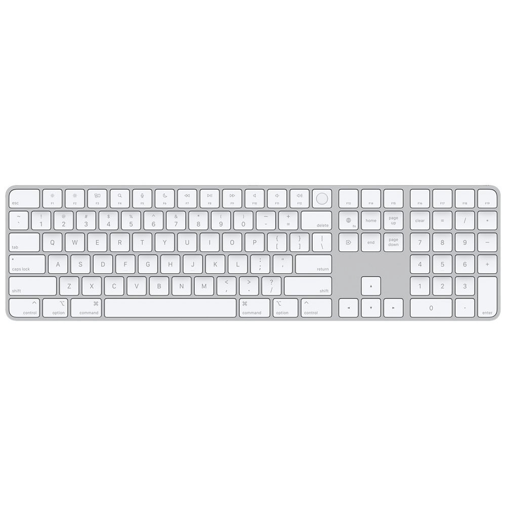 【純正】キーボード 【英語(US)】Appleシリコン搭載Macモデル用Touch ID搭載Magic Keyboard（テンキー付き） ホワイト  MK2C3LL/A ［ワイヤレス /Bluetooth］ 【sof001】